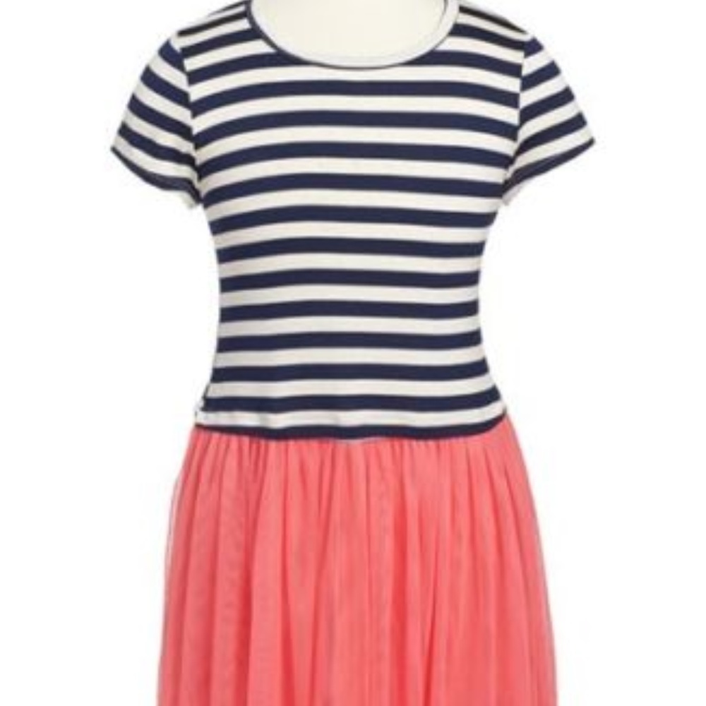 TEN SIXTY  SHERMAN Tulle Dress GIRL'S  SZ L stripe